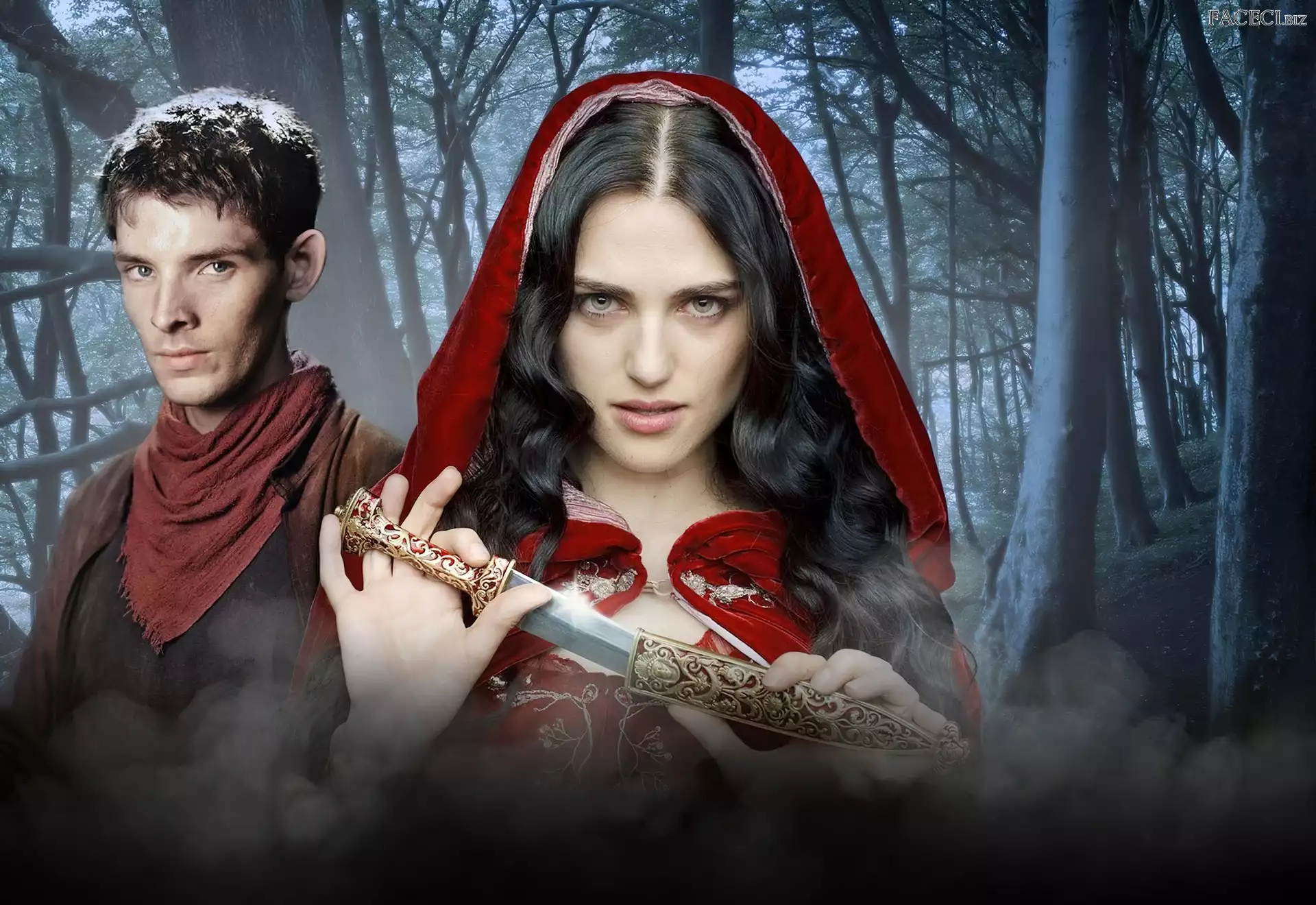 Morgana - Katie McGrath, Merlin - Colin Morgan, Sztylet, Przygody Merlina, The Adventures of Merlin