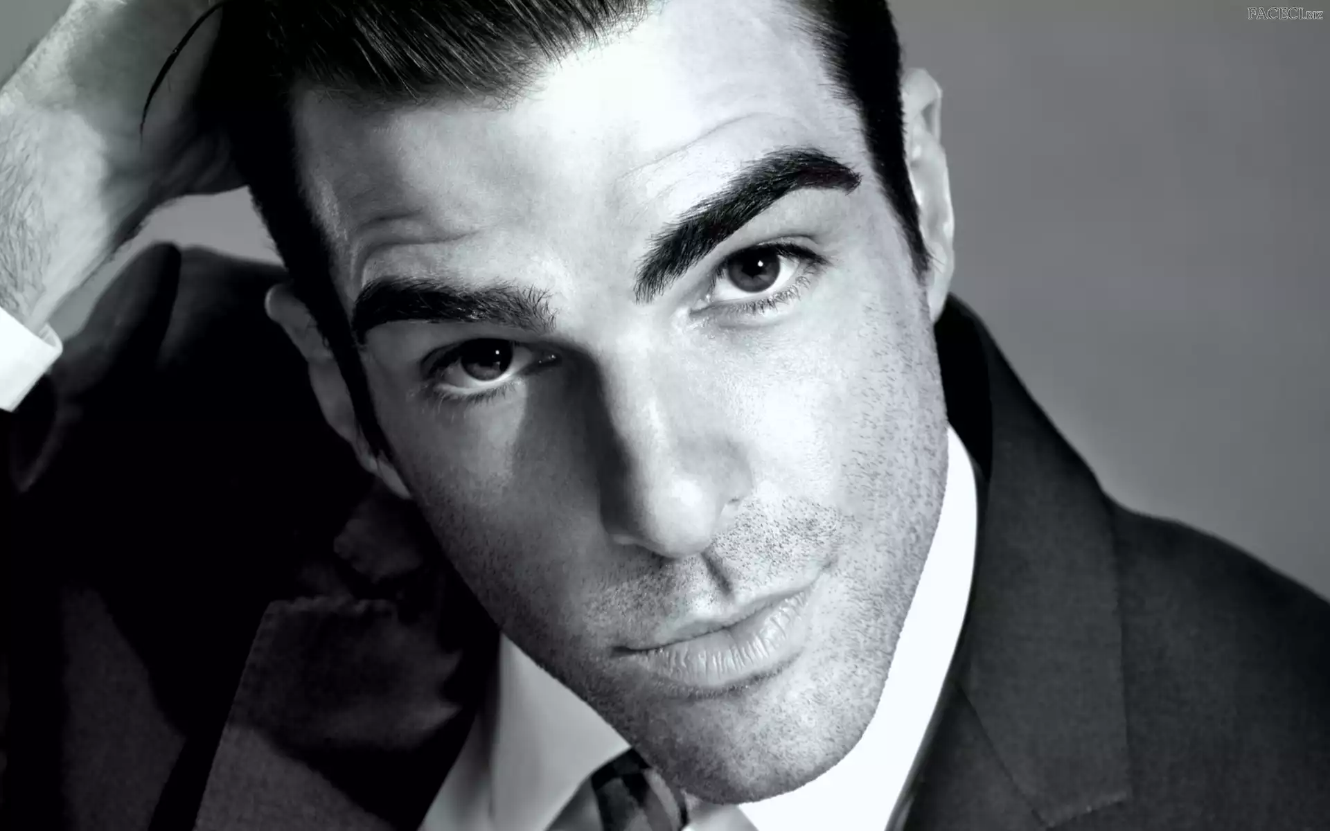 Zachary Quinto, Aktor, Przystojny, Mężczyzna, Spojrzenie